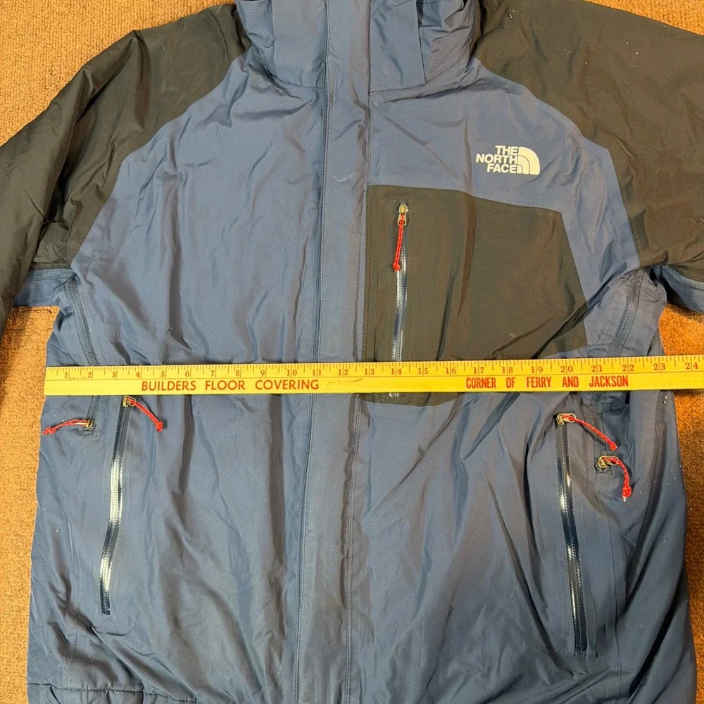 The North Face Summit Series HyVent Alpha Jacket Mens Blue Black Insulated Skier